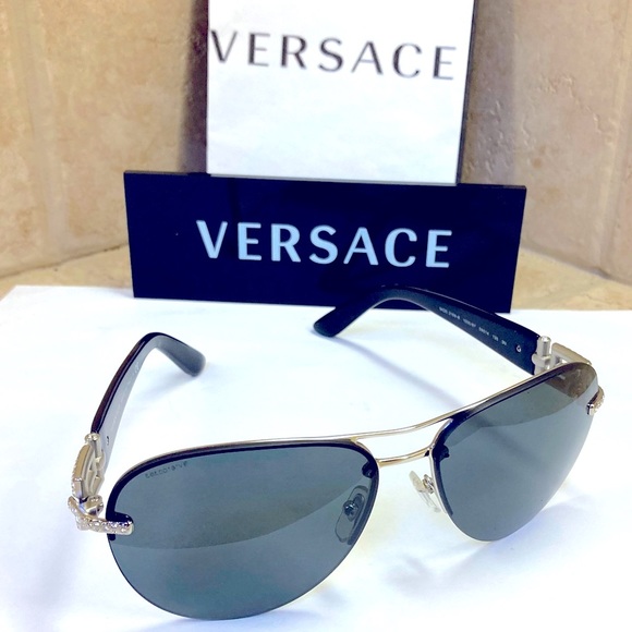 Versace Accessories - NWOT Versace MOD2159-B 1000/87. Bright Crystal Sunglasses